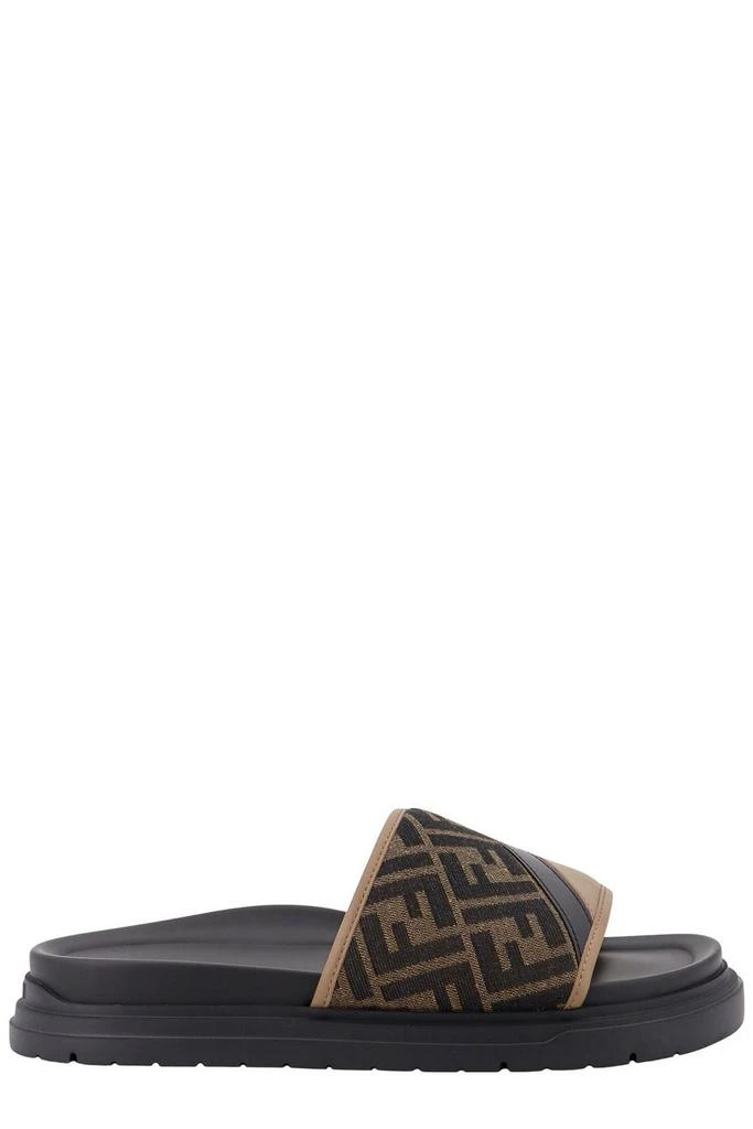 Fendi Fendi Diagonal FF Jacquard Slides 1