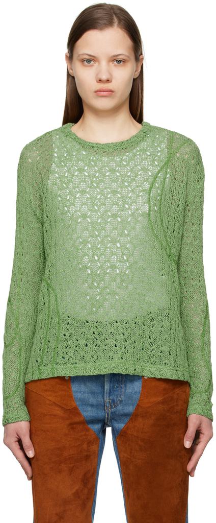 ANDERSSON BELL Green Watton Sweater