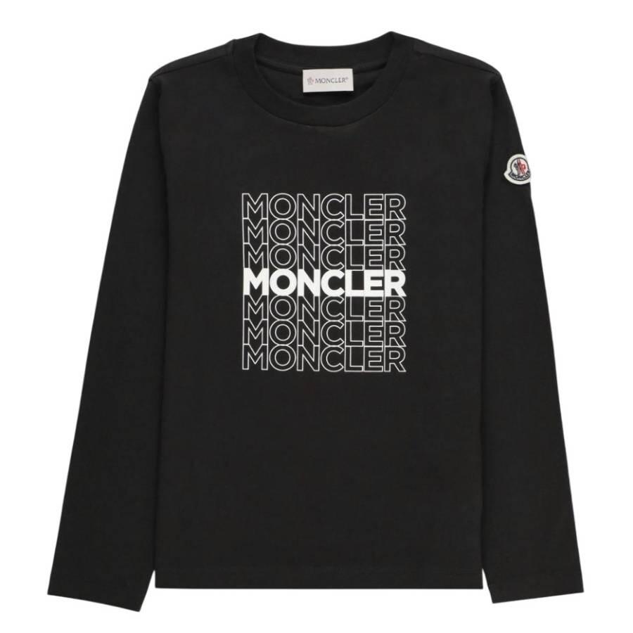 Moncler Boys Long-Sleeve Logo T-Shirt