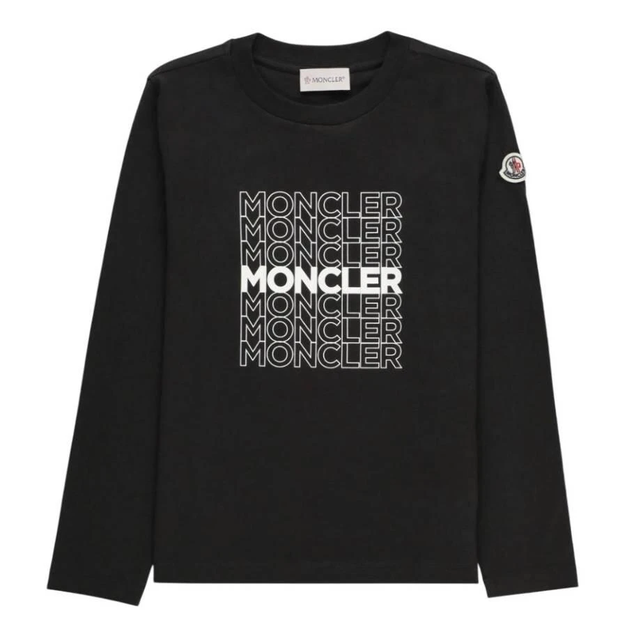 Moncler Boys Long-Sleeve Logo T-Shirt 1