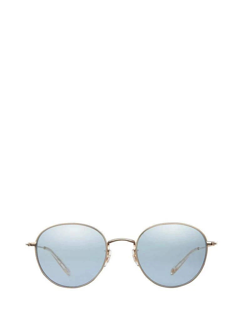 GARRETT LEIGHT Women's Paloma Sunglasses In Matte Gold-Prosecco / Semi-Flat Sky Layered Mirror 2