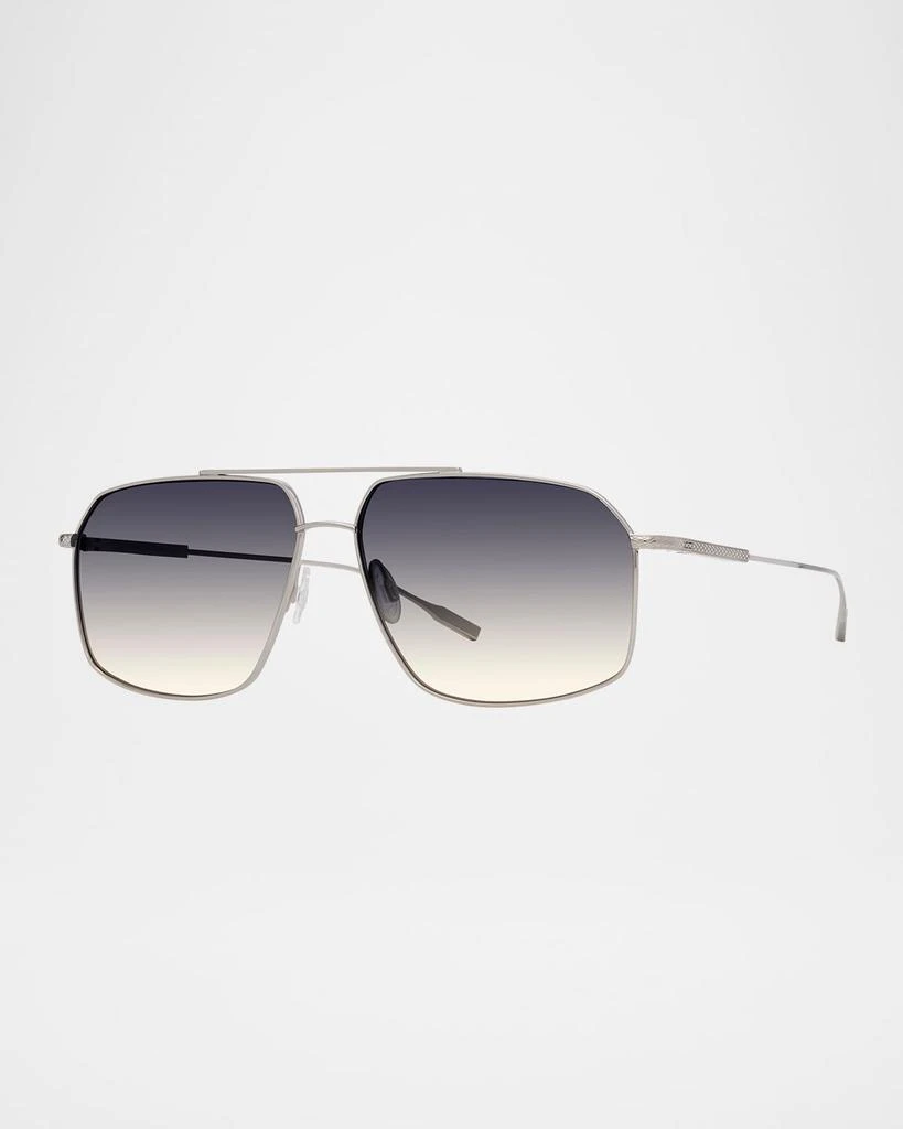 Barton Perreira Men's Renzo Titanium Aviator Sunglasses 1