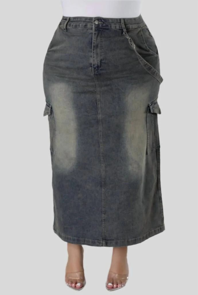 Good Time USA Good Time Usa - Denim Skirt - PLUS 4