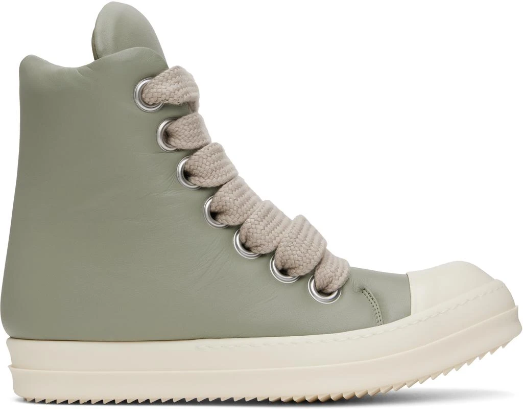 Rick Owens Green Hollywood Jumbolace Sneakers 1