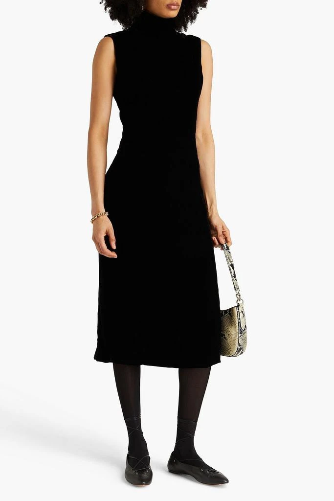 Theory Stretch-velvet midi dress 2