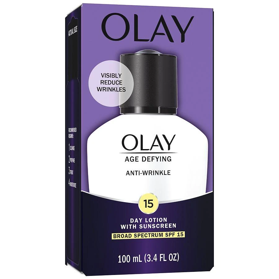 Olay Age Defying Anti-Wrinkle Day Face Lotion with Sunscreen SPF 15 No scent 2