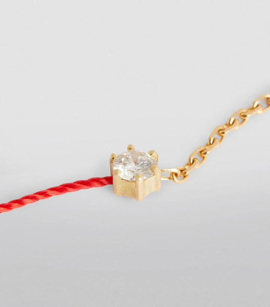 Redline Yellow Gold and Diamond Absolu Thread Bracelet 5