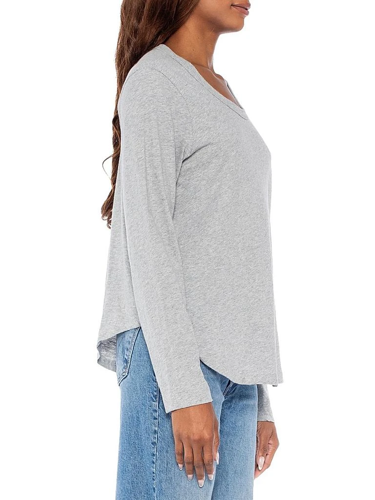 Wilt Shrunken Crew Long Sleeve Shirttail Slub Tee 5