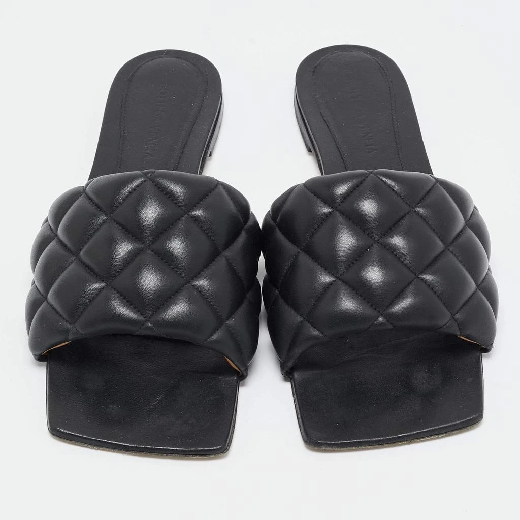 Bottega Veneta Bottega Veneta Black Leather Lido Flat Slides Size 39 3