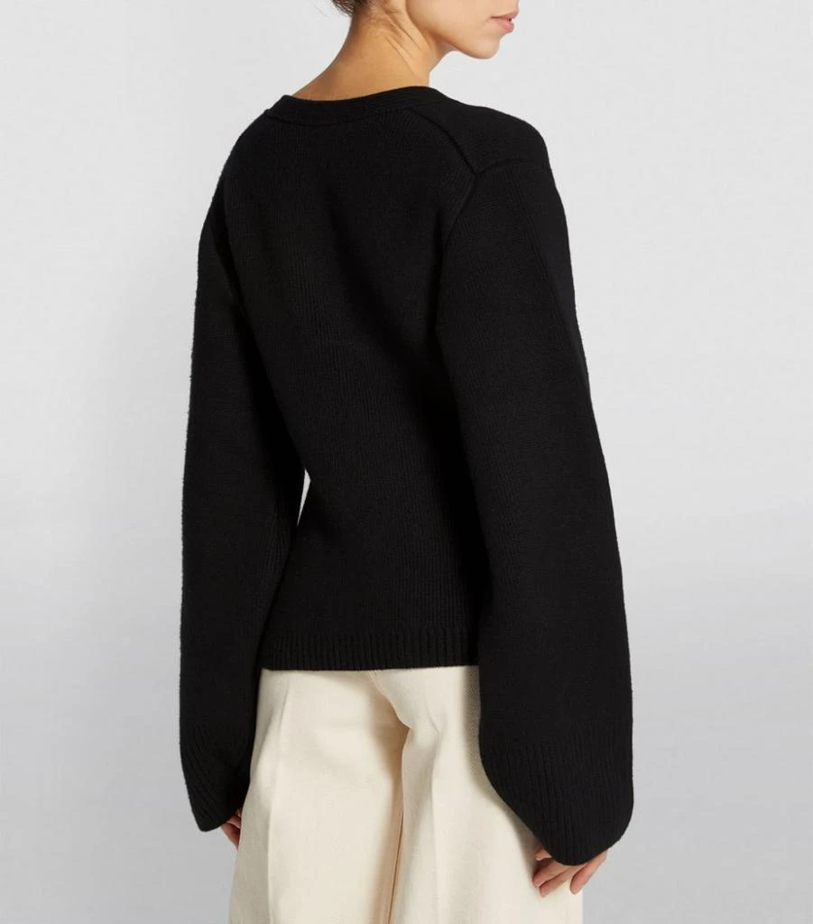 Khaite Cashmere Scarlet Cardigan 4