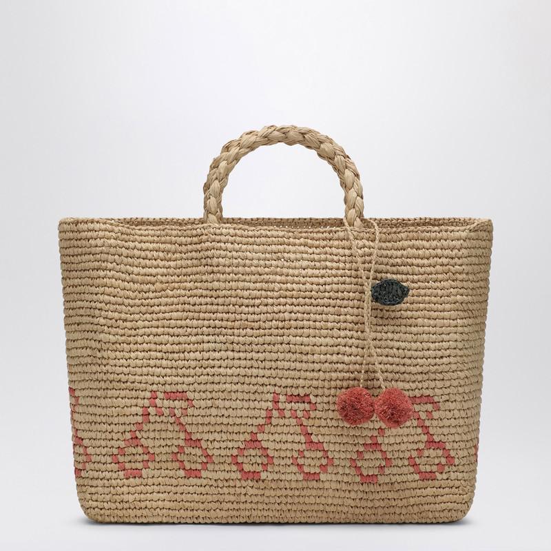 Bonpoint Cherry Bag beige in raffia