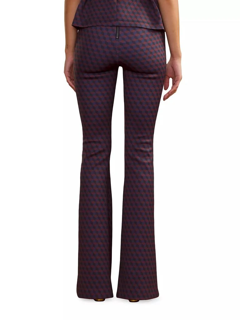 Cynthia Rowley Bonded Fit & Flare Pants 4