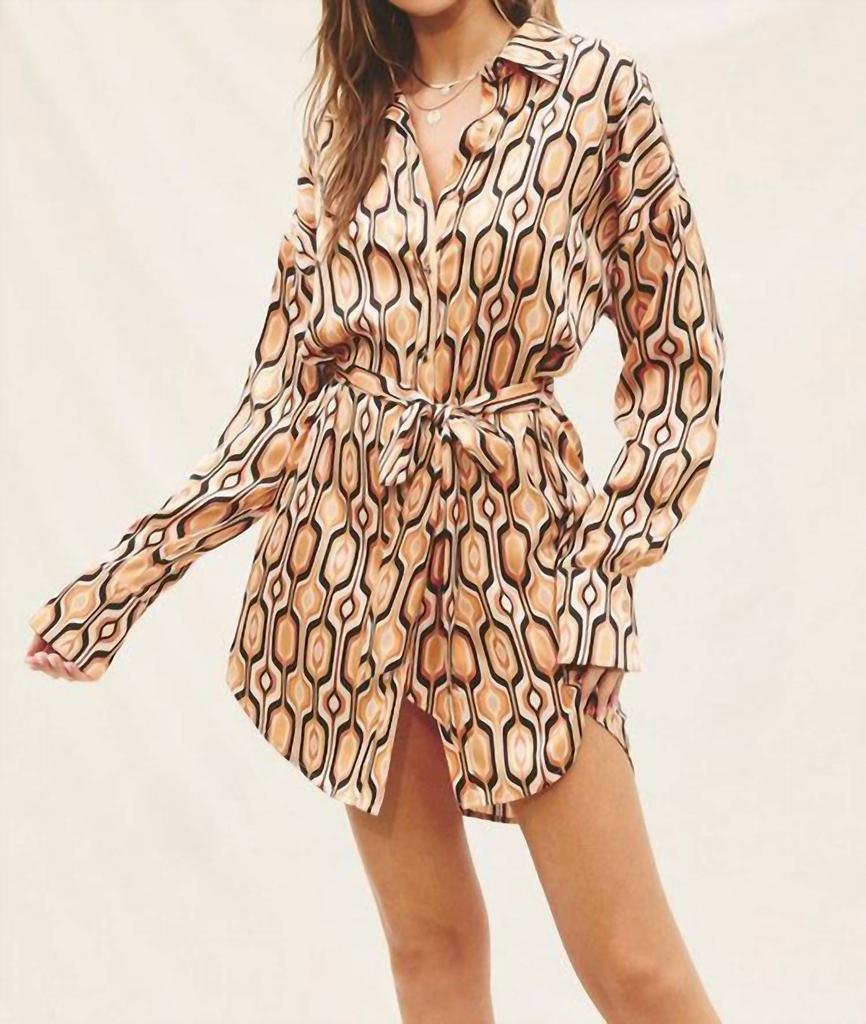 Dress Forum Tiger Eye Shirt Dress