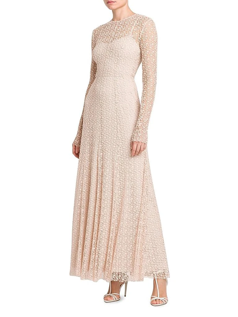PHILOSOPHY di LORENZO SERAFINI Flocked Lace Long-Sleeve Dress 4