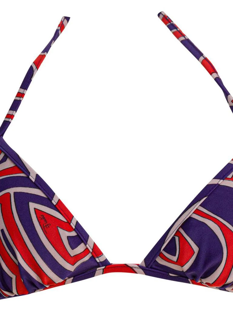 Pucci Pucci Labirinto Print Triangle Bikini Top 3