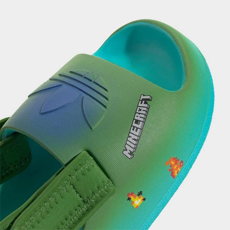 Adidas Little Kids
 adidas Originals x Minecraft adiFOM adilette Slide Sandals 3