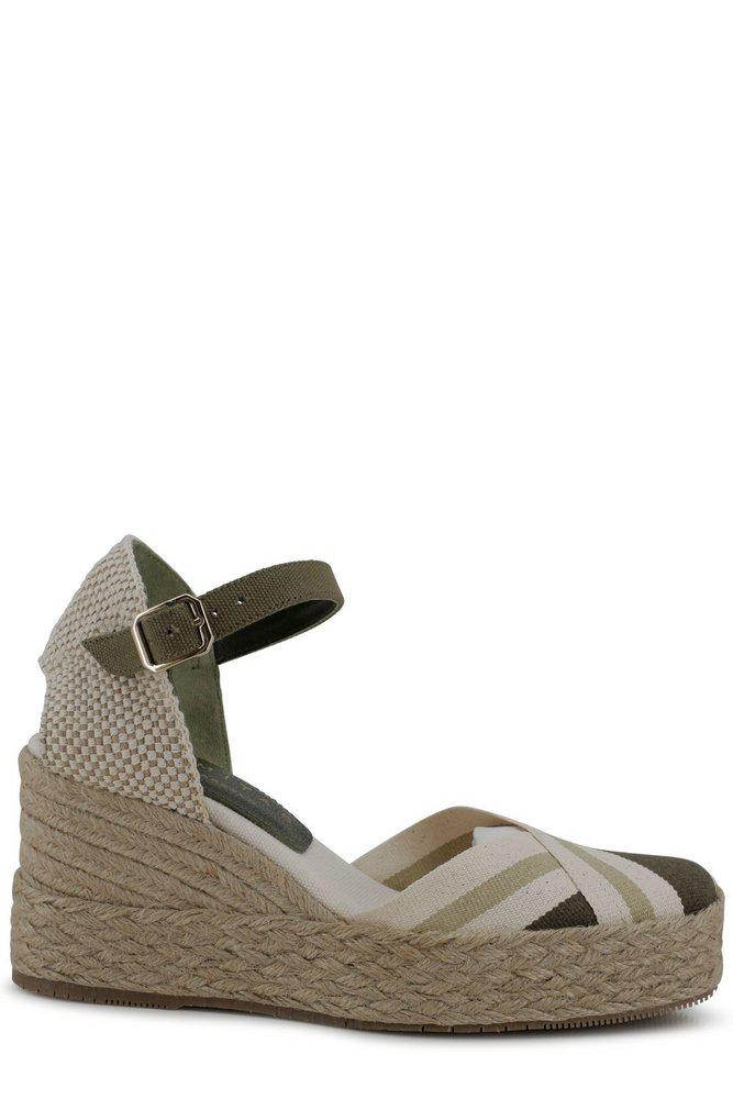 PALOMA BARCELÓ Paloma Barceló Sicily Striped Wedge Sandals
