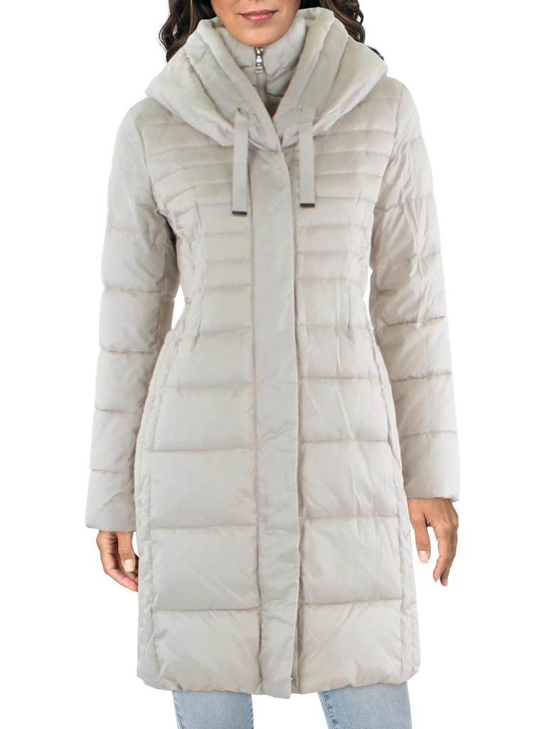 Tahari Womens Oversized Outerwear Puffer Jacket 5