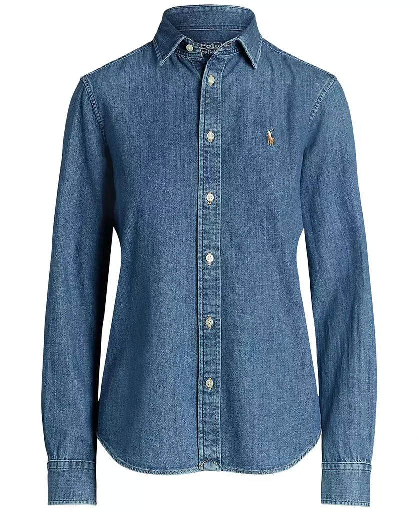 Ralph Lauren Women
s Slim-Fit Denim Shirt 5