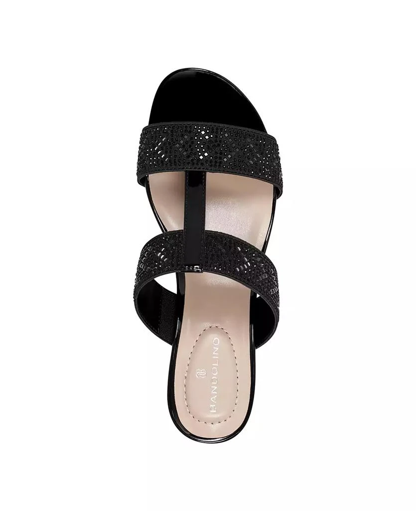 Bandolino Women's Iluvit Embellished T-Strap Wedge Sandals 5