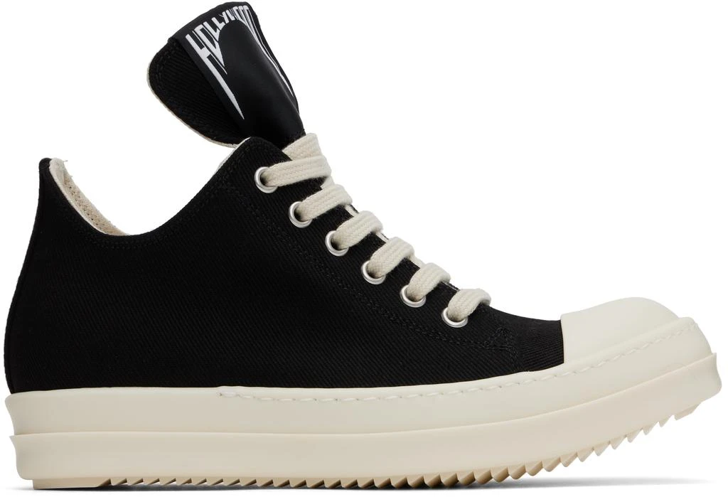 Rick Owens Black Hollywood Low Sneaks Sneakers 1