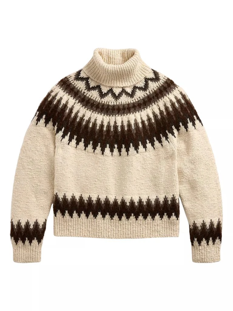 Ralph Lauren Fair Isle-Inspired Wool-Blend Turtleneck Sweater 1