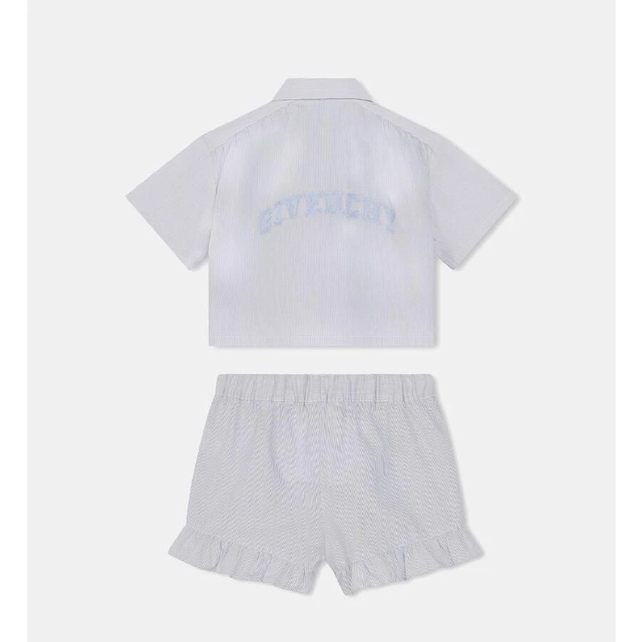 Givenchy Kids Cotton Shirt And Short Set 2