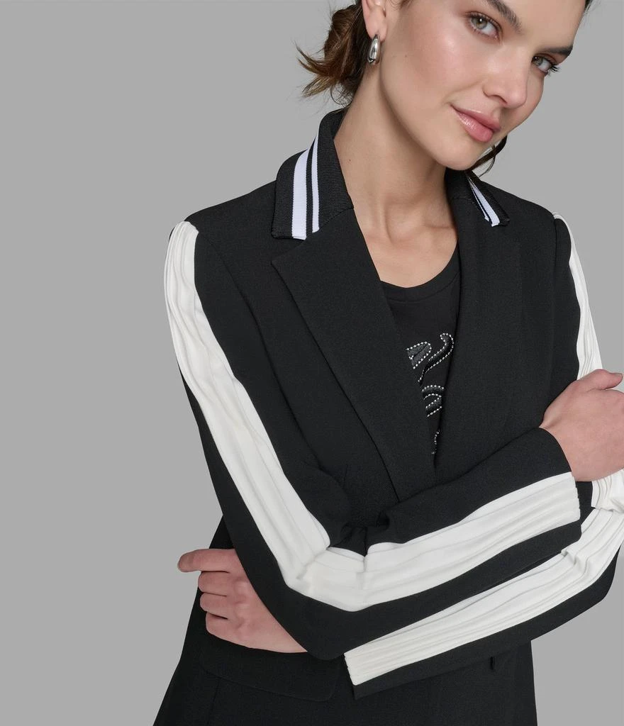 Karl Lagerfeld Paris PLEATED TRIM SUITING BLAZER 5