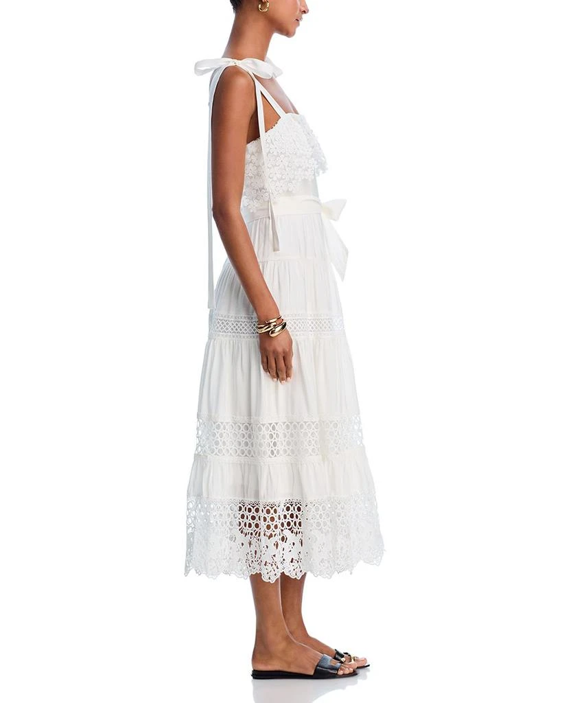 AQUA Lace Overlay Midi Dress - Exclusive 5