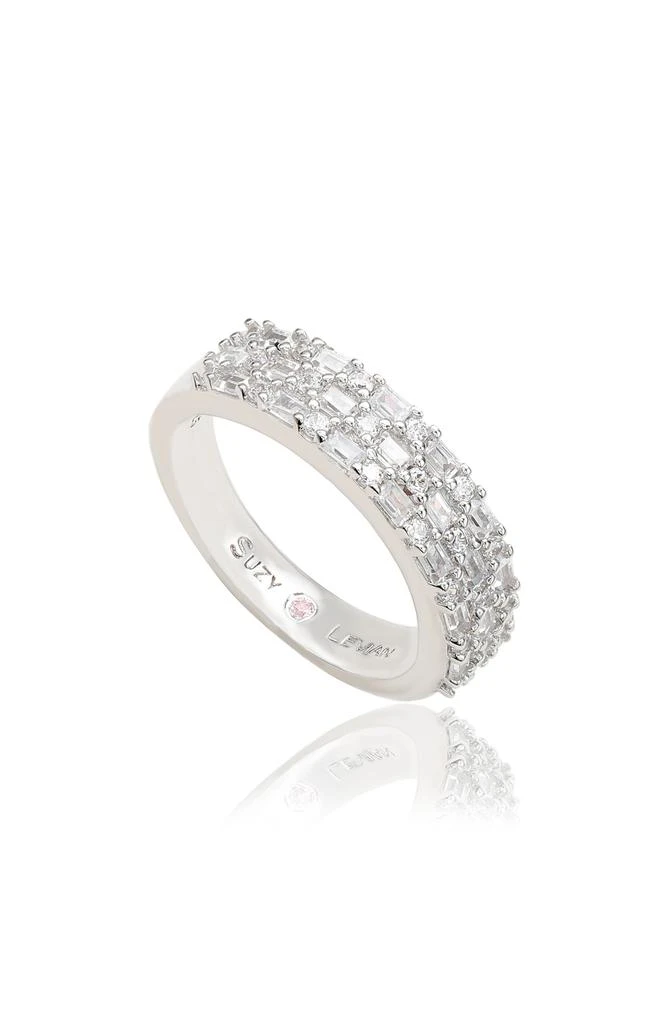 Suzy Levian Sterling Silver Cubic Zirconia Ring