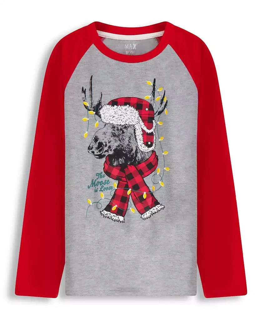 Sleep On It Boys Holiday Buffalo Check Pant 2 pc Pajama Set 4