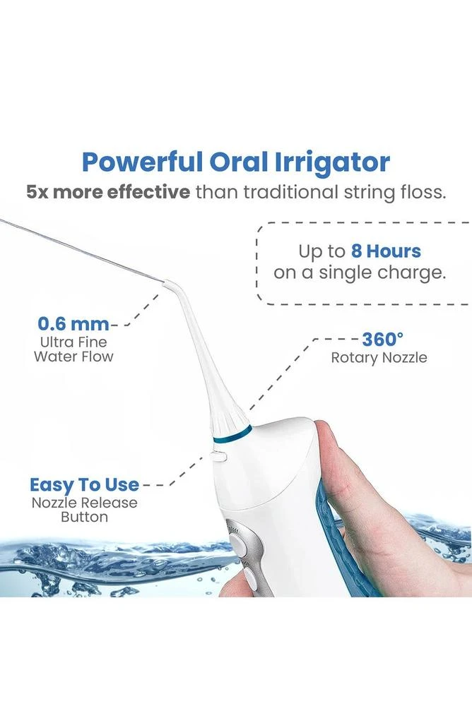 AquaSonic Home Dental Center Ultra Sonic Rechargeable Electric Toothbrush & Smart Water Flosser 7