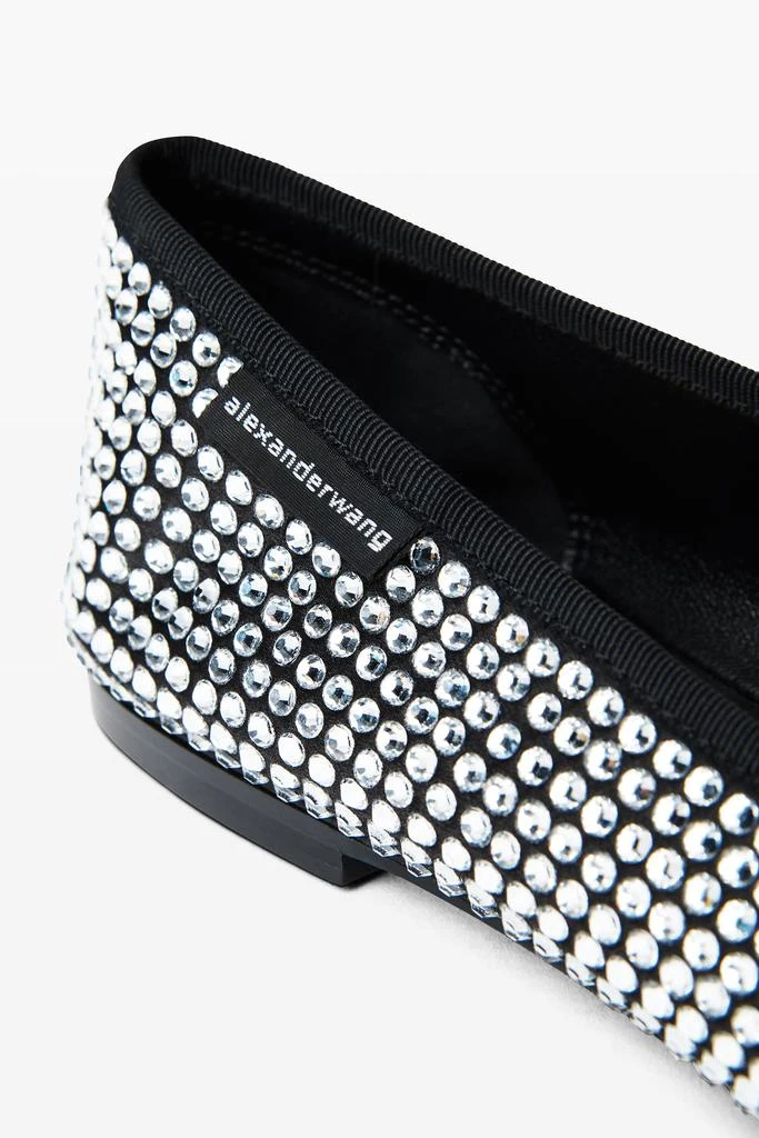 Alexander Wang Billie Flat in Crystal Satin 5
