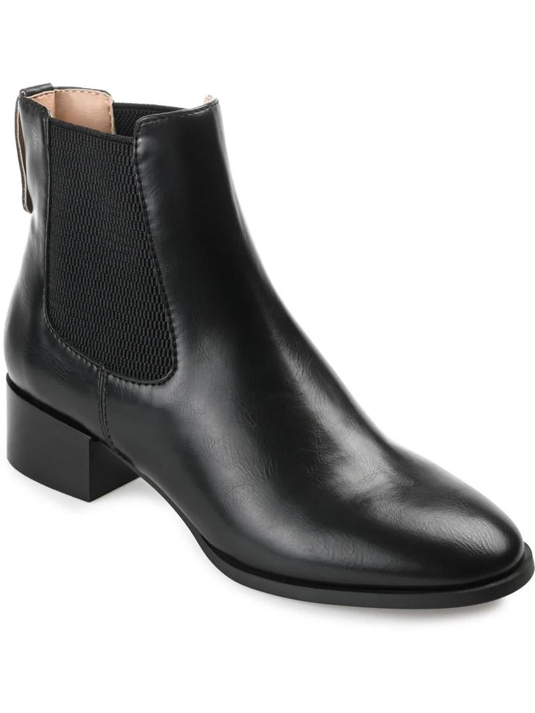 Journee Collection Chayse Womens Faux Leather Pull On Chelsea Boots 1