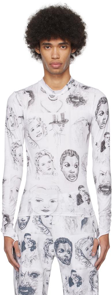 Maisie Wilen White Body Shop Long Sleeve T-Shirt