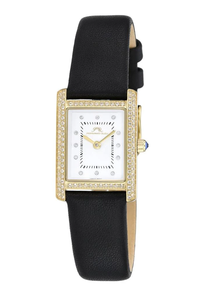 Porsamo Bleu Karolina Women's Diamond Watch with Topaz Set Bezel, 1084AKAL 1