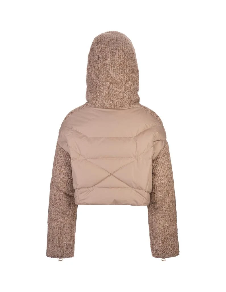 Khrisjoy Sand Khris Crop Knit Down Jacket 2