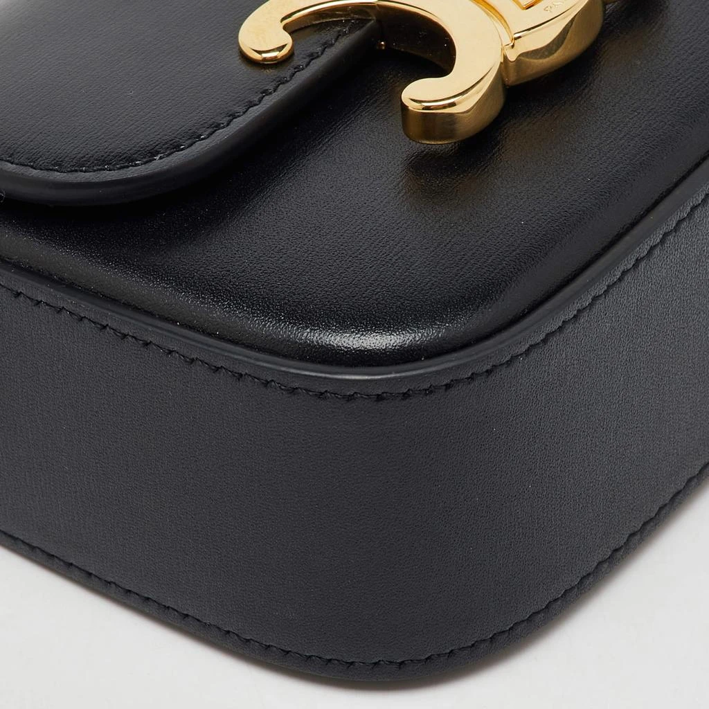Celine Celine Black Leather Mini Triomphe Shoulder Bag 10