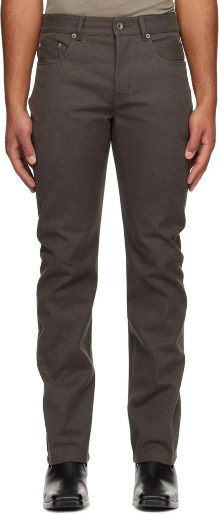 Rick Owens Brown Concordians Headon Jeans 1