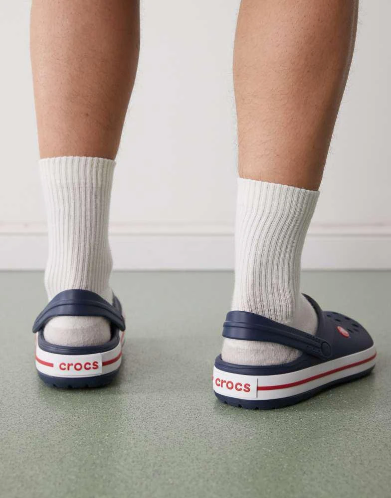 Crocs Crocs Crocband clogs in navy 3