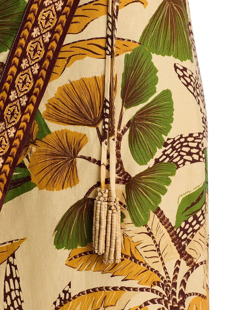 Farm Rio Foliage Sketch Sand Midi Skirt 5
