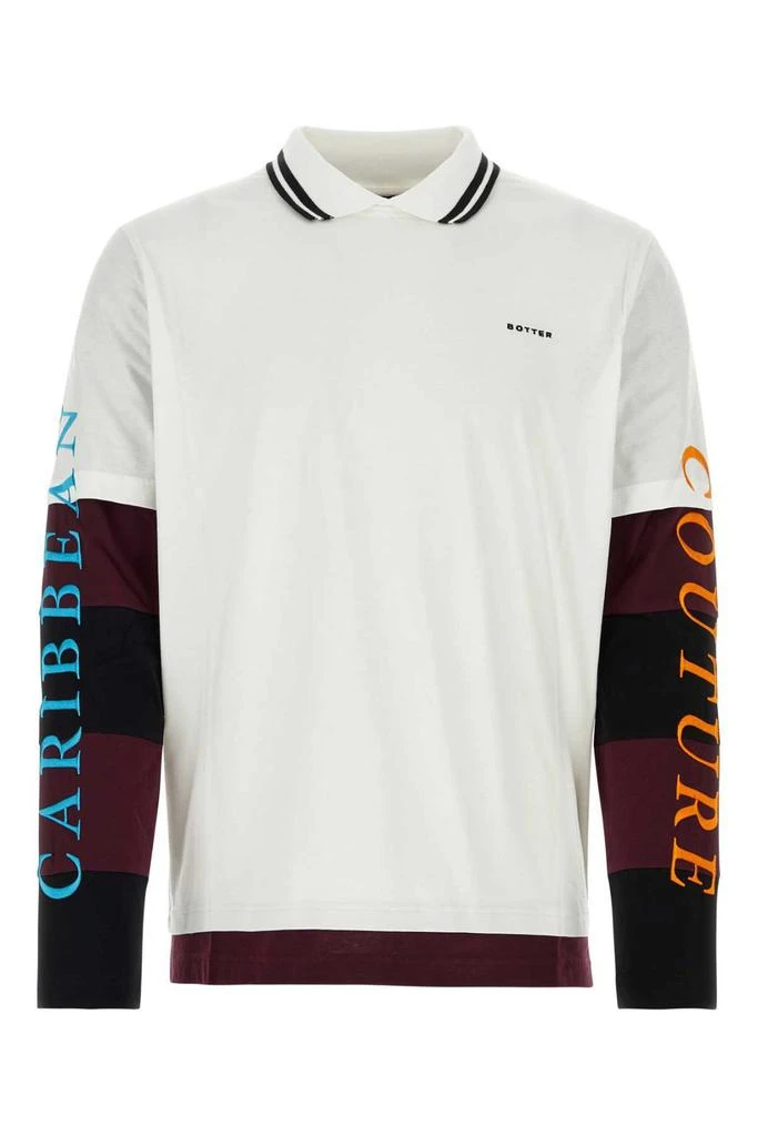 Botter Botter Logo-Embroidered Layered Long-Sleeved Polo Shirt 1
