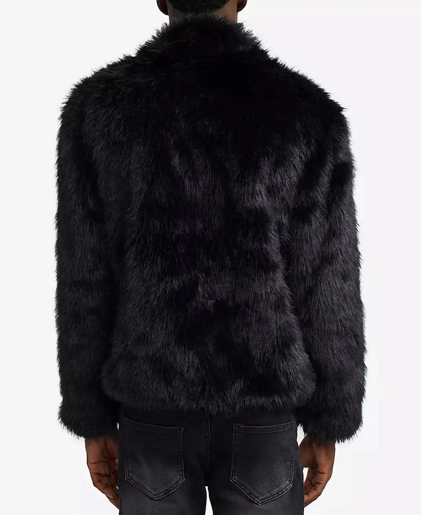 Reason Men's Faux Fur Full Zip Jacket 2