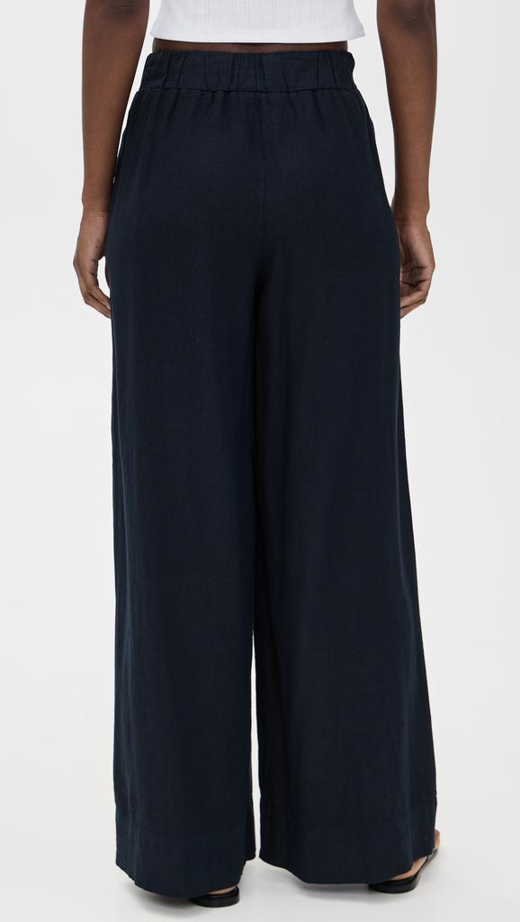 Stateside Linen Wide Leg Pull-On Pants