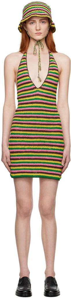 FRAME Multicolor Striped Minidress 1