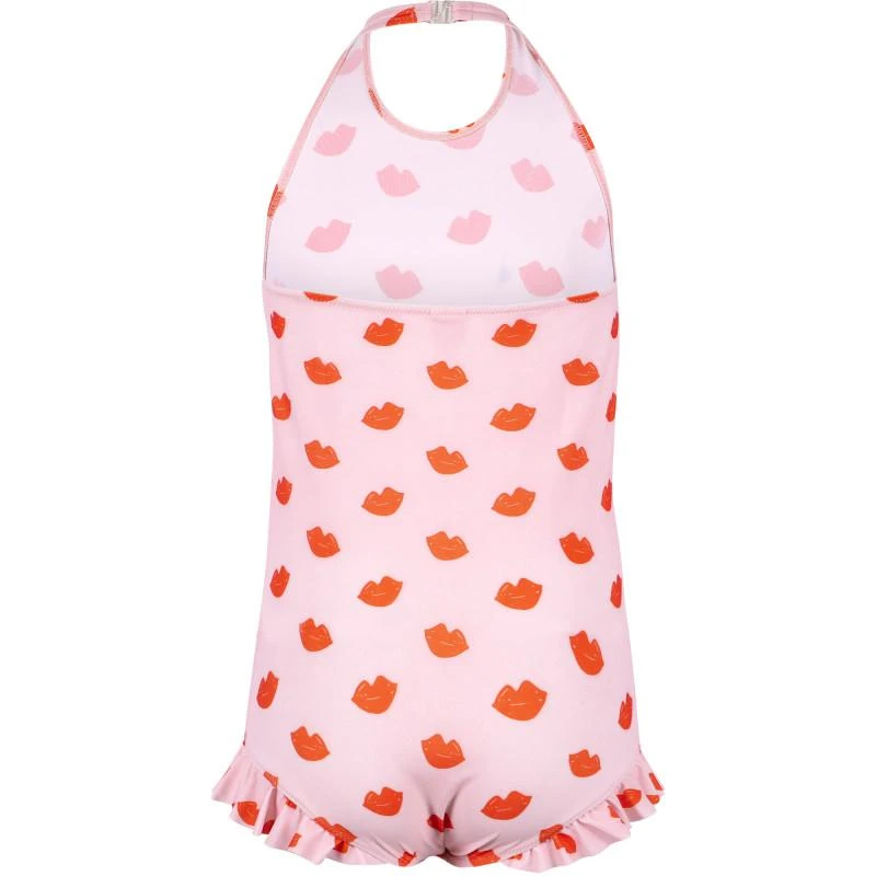 Bonton Lips all over one piece swimsuit in pink 2