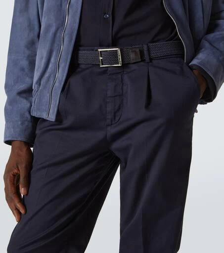 Berluti Leather-trimmed belt 2