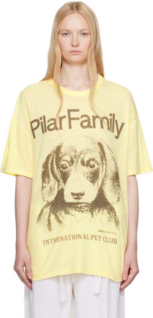 【Open Yy】 PET CLUB BEAGLE TEE 2色 OPEN YY Yellow Pet Club Beagle T-shirt - T-Shirts - BeyondStyle