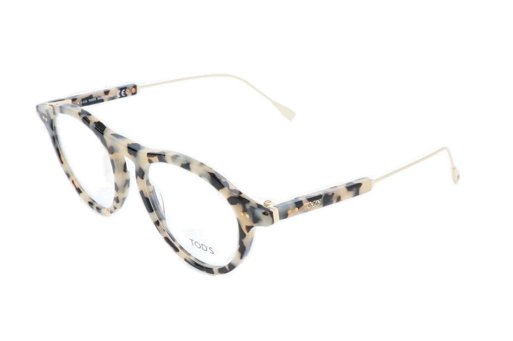 Tod's Tod's Tortoise Shell Round Frame Glasses 2