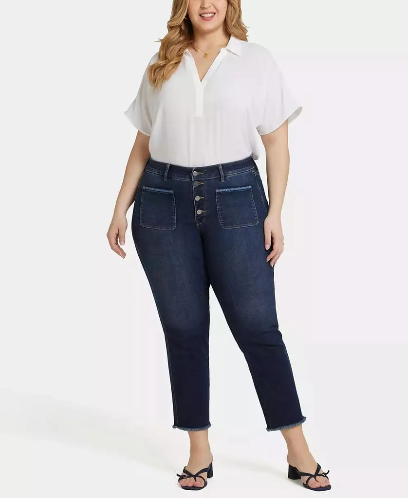 NYDJ Plus Size Marilyn Straight Ankle Jeans 1